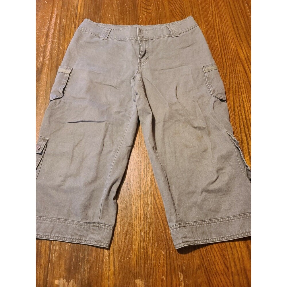 Copper Key.. Olive green Capris Women 13 EUC